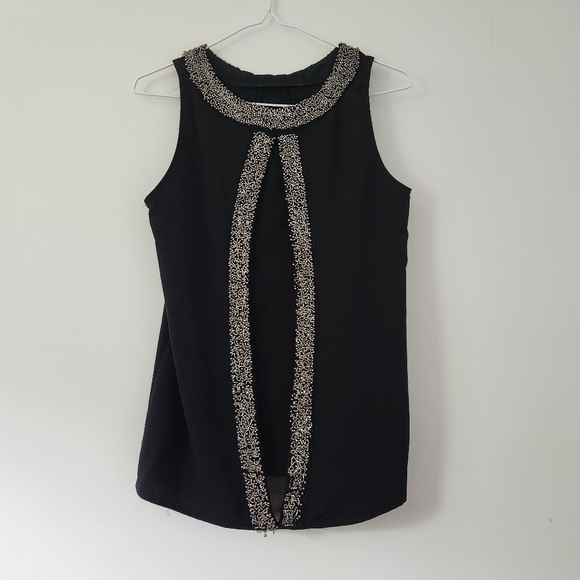 Mandee black sleeveless blouse. - Picture 3 of 7